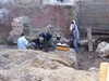 archeologische opgravingen aan de Jordaenskaai